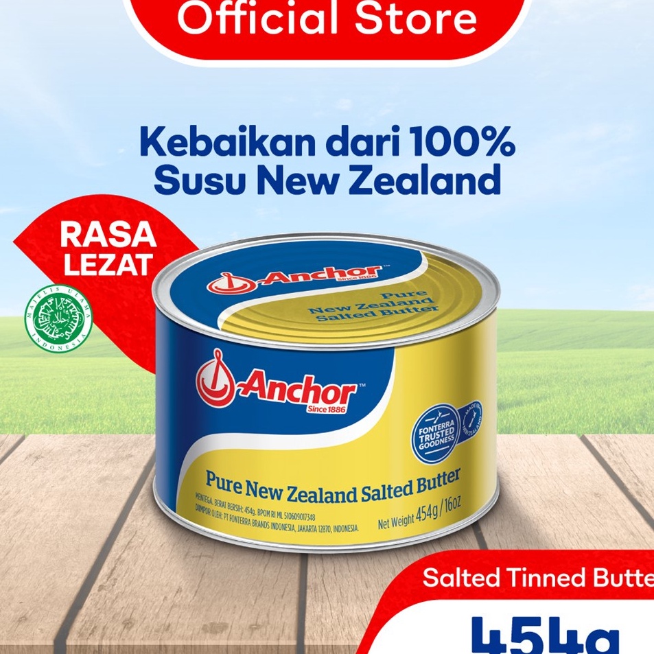 

Klik Pesan Anchor Salted Butter 454g Mentega Asin New Zealand