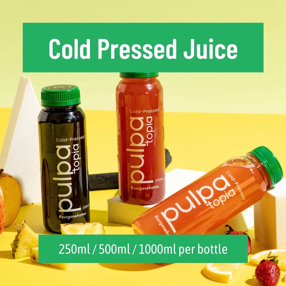 

Best ALA CARTE Cold Pressed Juice 25ml 5ml 1ml Juice Cleanse Jus Sehat Diet PULPATOPIA