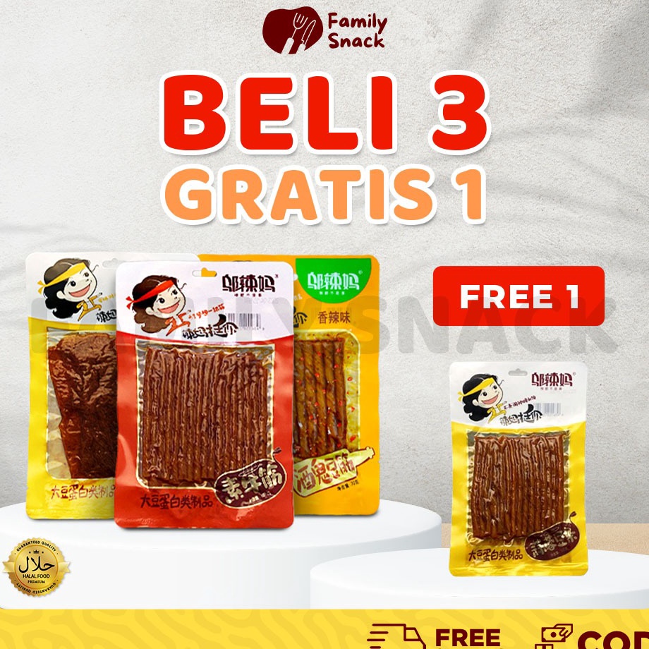 

Terkini Latiao Family Snack HALAL Buy 3 Get 1 Free Wulama Latiao Bundle Wulama Gluten Cemilan Snack A Food Vegetarian Latiao