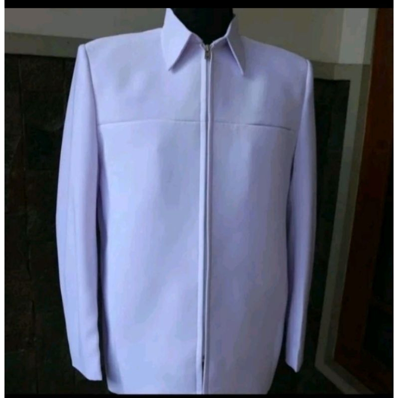 Jasket guru/santri/jas semi jaket/jaket pria (PUTIH)