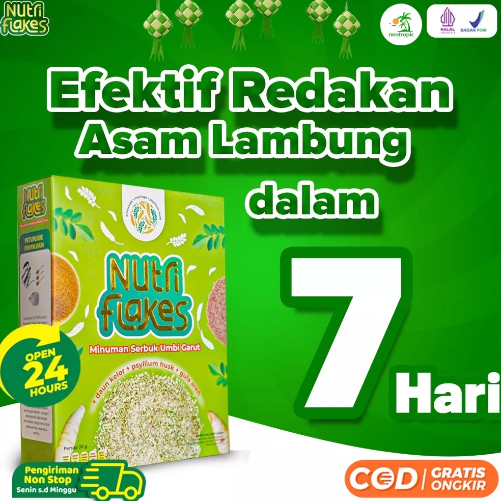 

Promosi Spesial Nutriflakes Minuman Serbuk Umbi Garut Minuman Sehat Untuk Asam Lambung Maag 1 Alami Umbi Garut Asli Dengan Psyilium Husk Daun Kelor Solusi Perlancar Pencernaan Bantu Terapi Asam Lambung
