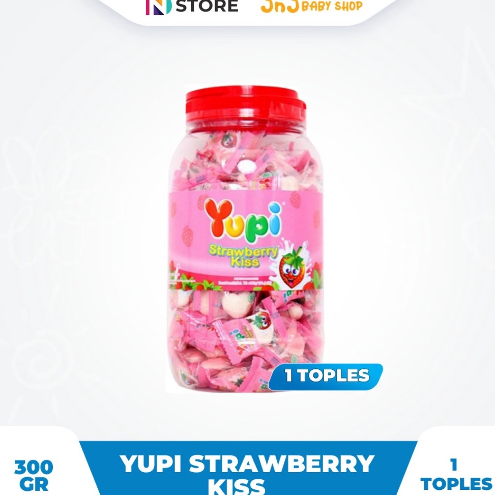 

Hanya disini PERMEN YUPI STRAWBERRY KISS JAR 3GR 1 TOPLESYUPI TOPLES