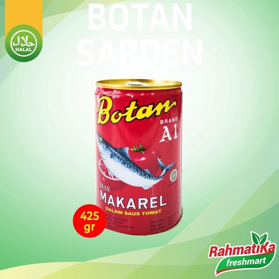 

Silahkan Belanja Botan Sarden Ikan Makarel Saus Tomat 425 gram