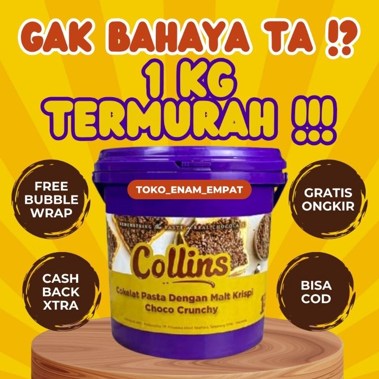 

Langsung dibeli LIVE JATIM HARGA PALING MURAH PROMO OBRAL COLLINS CHOCO CRUNCHY 1KG 1 KILO KG KEMASAN ASLI PABRIK EMBER PAIL ORIGINAL COKLAT COKELAT SOKLAT CHOCOLATE CRISPY KRISPI MALT KRIUK KRIUK SELAI ENAK MANIS ANAK ANAK SUKA JAJAN CAMILAN SNACK ROTI