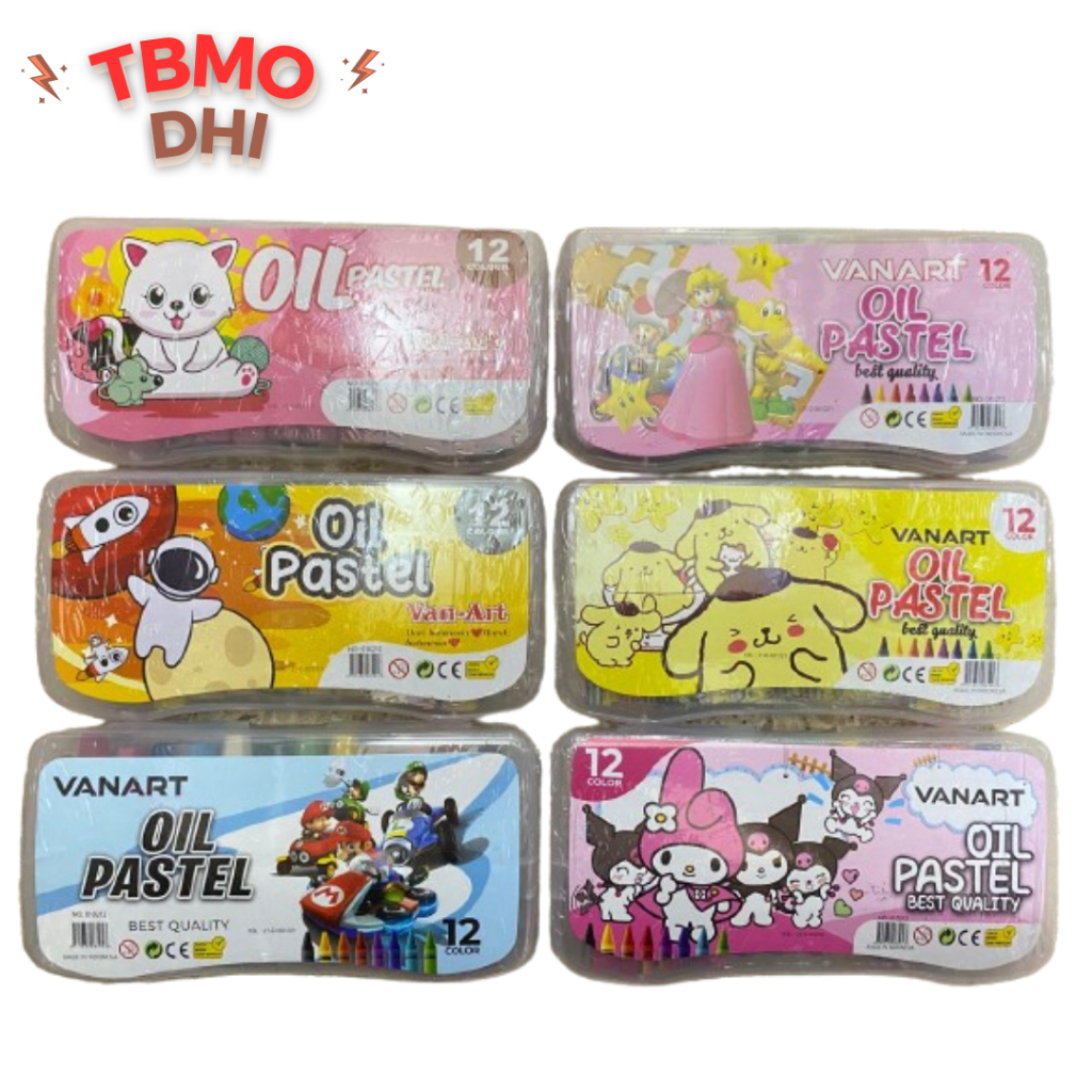 

Crayon / krayon Oil Pastel 12 Warna Merk VAN-ART / Crayon BESAR 12w, OIL PASTEL / Crayon 12 warna van-art, krayon, oil pas kotel / Crayon