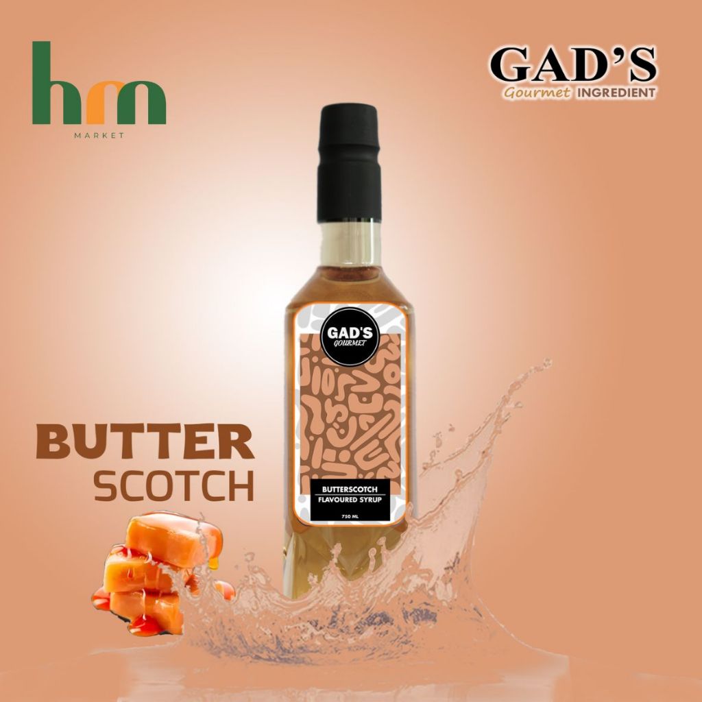 

Syrup Butterscotch Gads Gourmet 750 ml