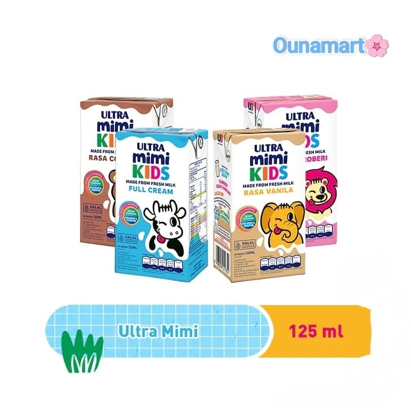 

ULTRA MIMI KIDS 125 ML 4 RASA COKLAT VANILLA STRAWBERRY PLAIN