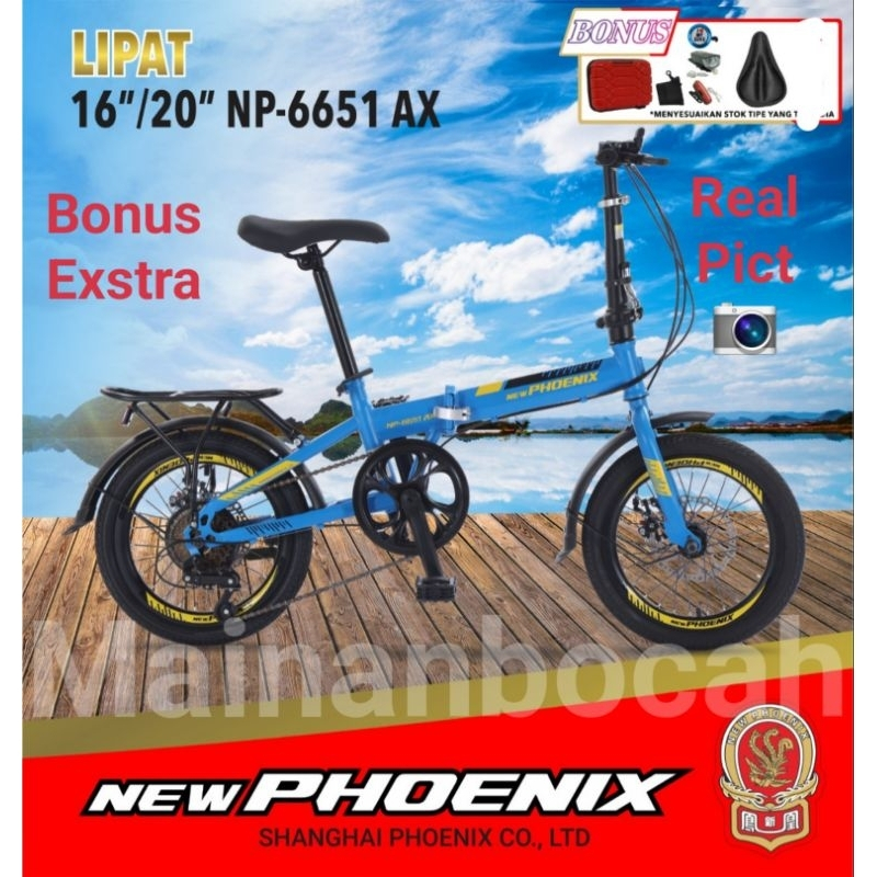 TERMURAH Sepeda lipat 20 new phoenix np-6651 AX  lipat 20 phoenix morison 20 inch