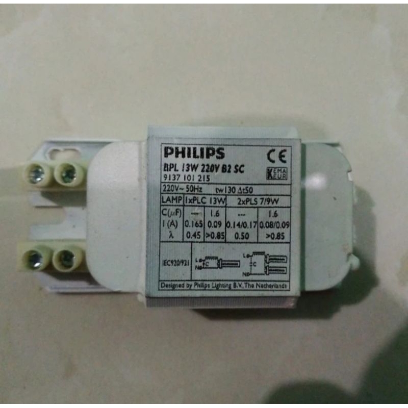 Philips Ballast BPL 13W / Ballast Lampu Philips PLC 13W