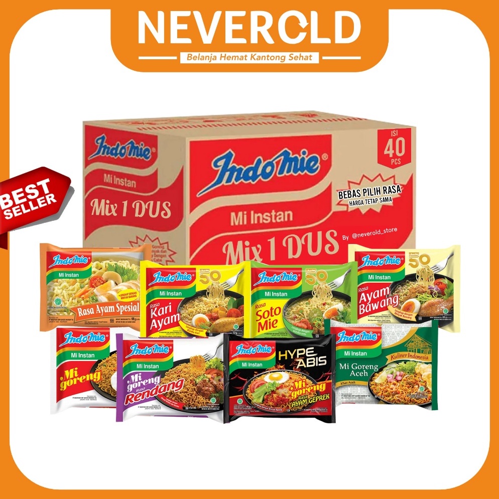 

Pro Hemat INDOMIE 1 DUS ISI 4 BISA CAMPUR
