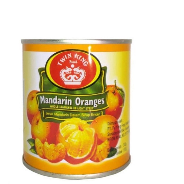 

Promo Keren MANDARIN ORANGE JERUK KALENG TWIN KING 312gr