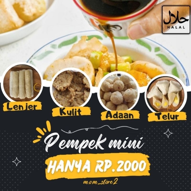 

PEMPEK MINI 25PCS MIX KHAS PALEMBANG