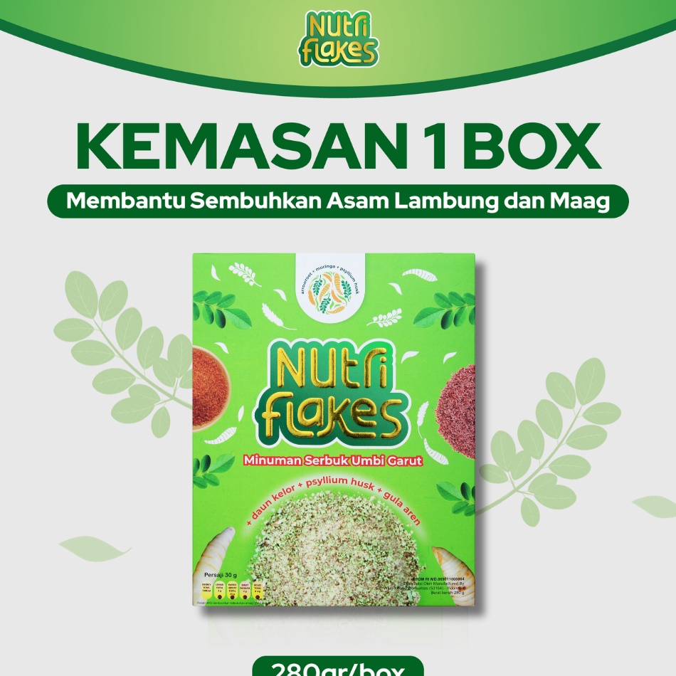 

Spesial Nutriflakes Sereal Asam Lambung Ampuh Mengatasi Asam Lambung Gerd Maag 1 Box