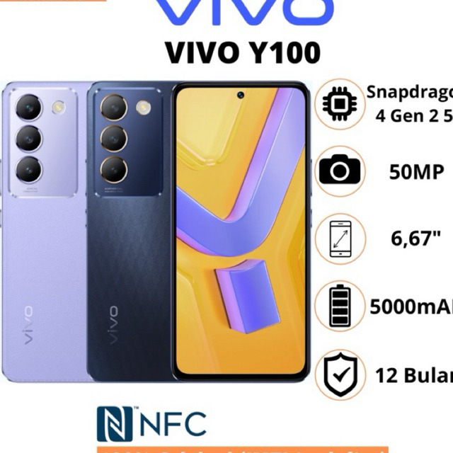 Vivo Y100 4G Ram 8/128