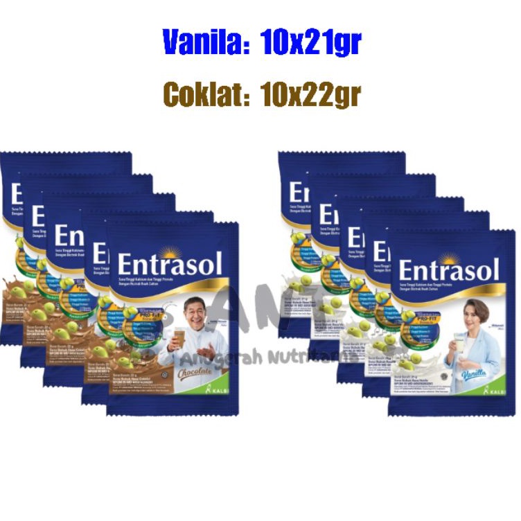 

See More Entrasol Sachet 1s x 2gr Kemasan Renceng Vanila Coklat