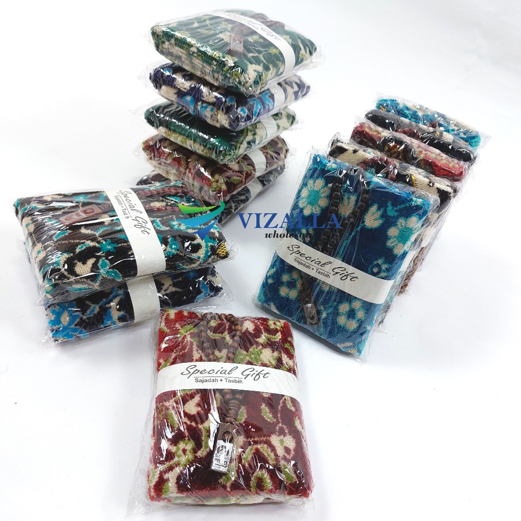 Souvenir Sajadah Karishma Beludru Kecil 35x60cm/ Souvenir Haji Umroh Pernikahan Tahlilan