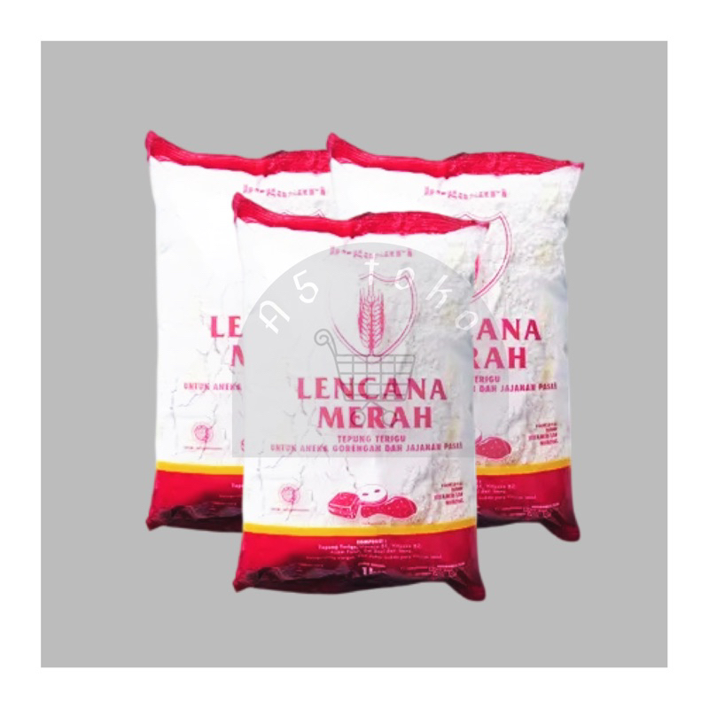 

Tepung Terigu Lencana Merah Bogasari 1 Kg
