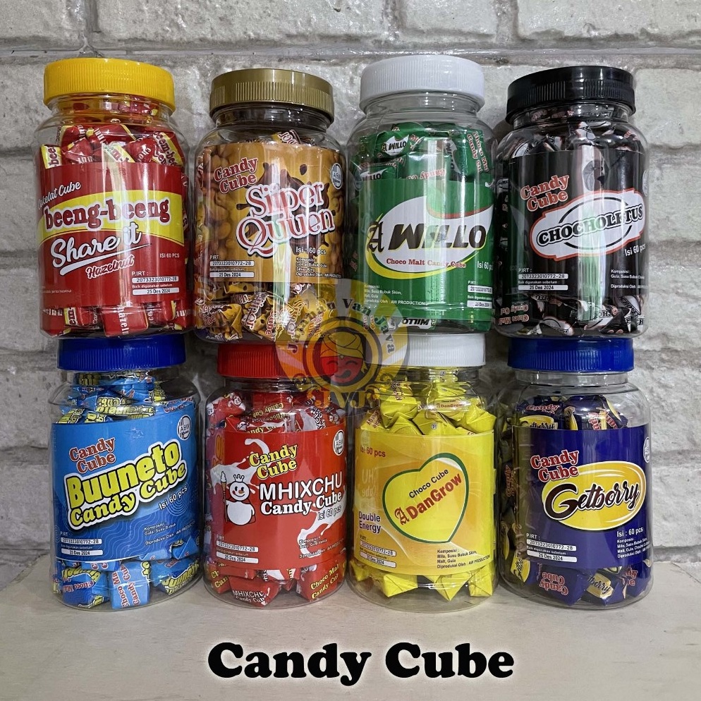 

Clearance sale Permen Cube Viral Candy Cube Milo Willo Getberry isi 6 pcs