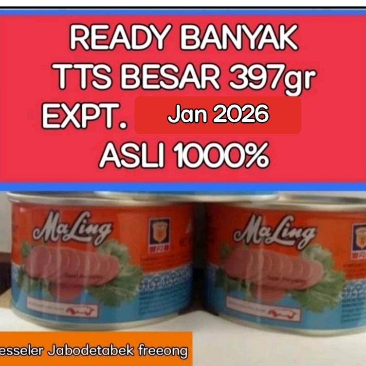 

Update Maling TTS 397gr Ukuran besarnon halal