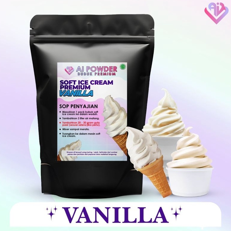 

Promo besar Vanilla Bubuk Soft Ice Cream Premium The Best 1Kg