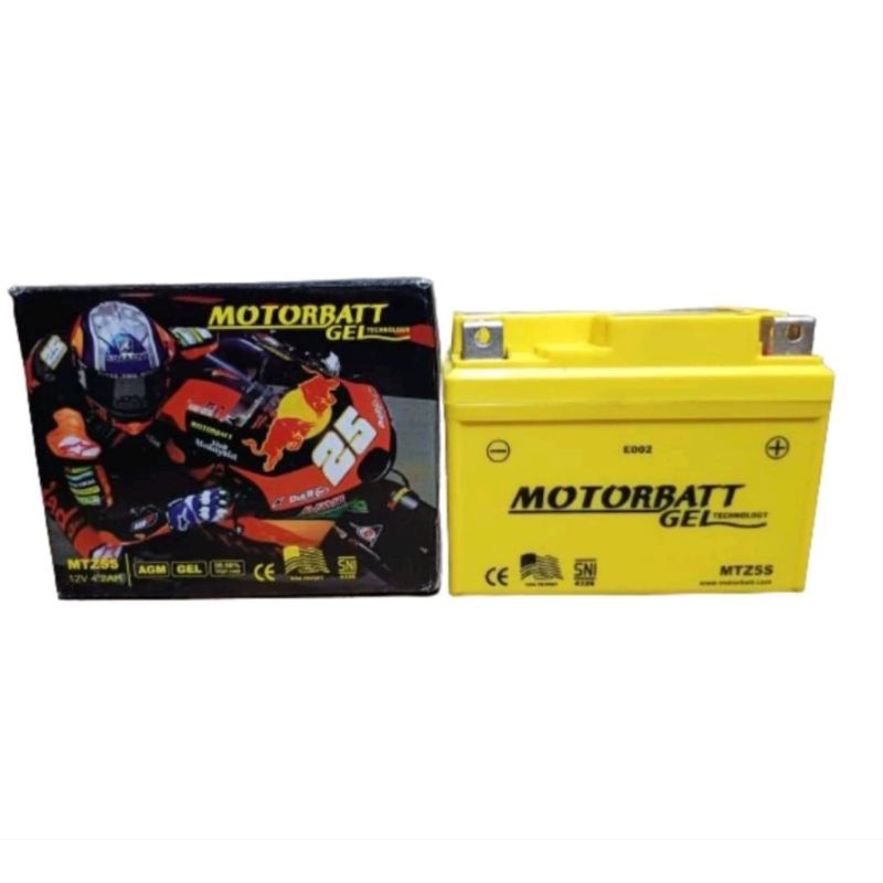 MOTORBATT MTZ5S Aki kering motor Scoopy beat Supra x 125 vario110