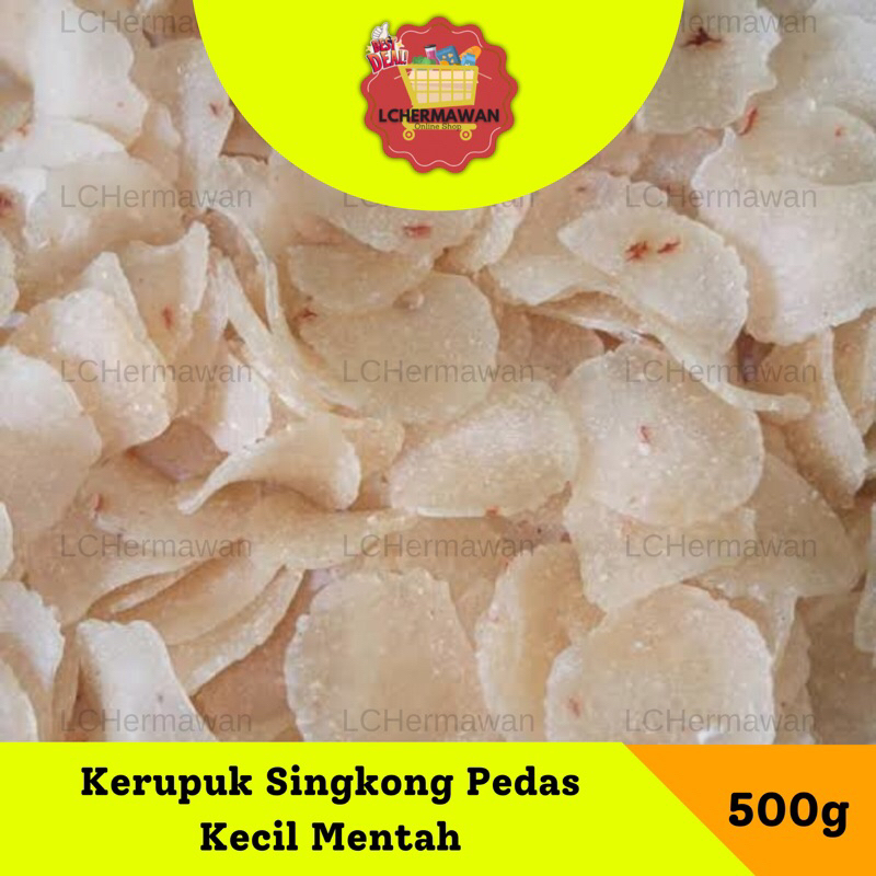 

kerupuk singkong pedas ceriping renyah murah mentah