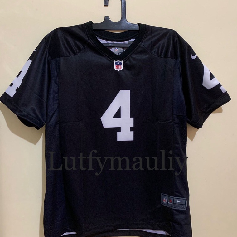 KODE C3G3 JERSEY NFL AMERICAN FOOTBALL OAKLAND RAIDERS DEREK CARR GRADE ORIGINAL