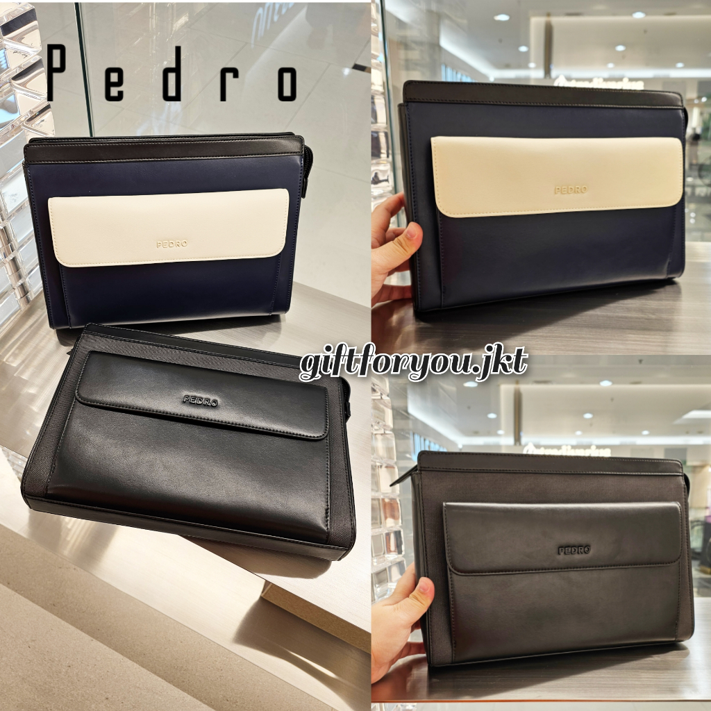 Tas Pria Pedro Original Evans Portfolio Bag Man Bag Tas Kerja Clutch