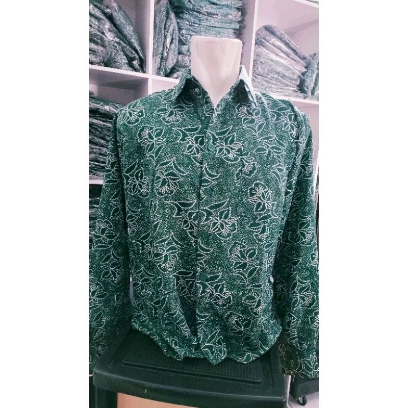 Batik PKK Pria Nasional Lengan Panjang Lapis Furing