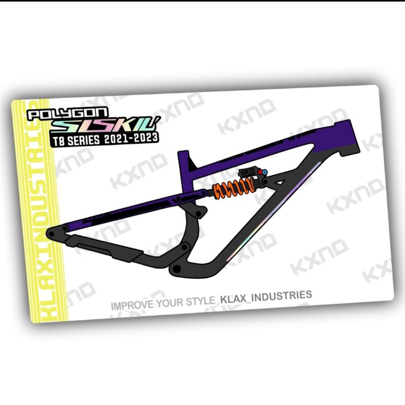 Decal Frame Polygon Siskiu T8 2021 Klax Industries