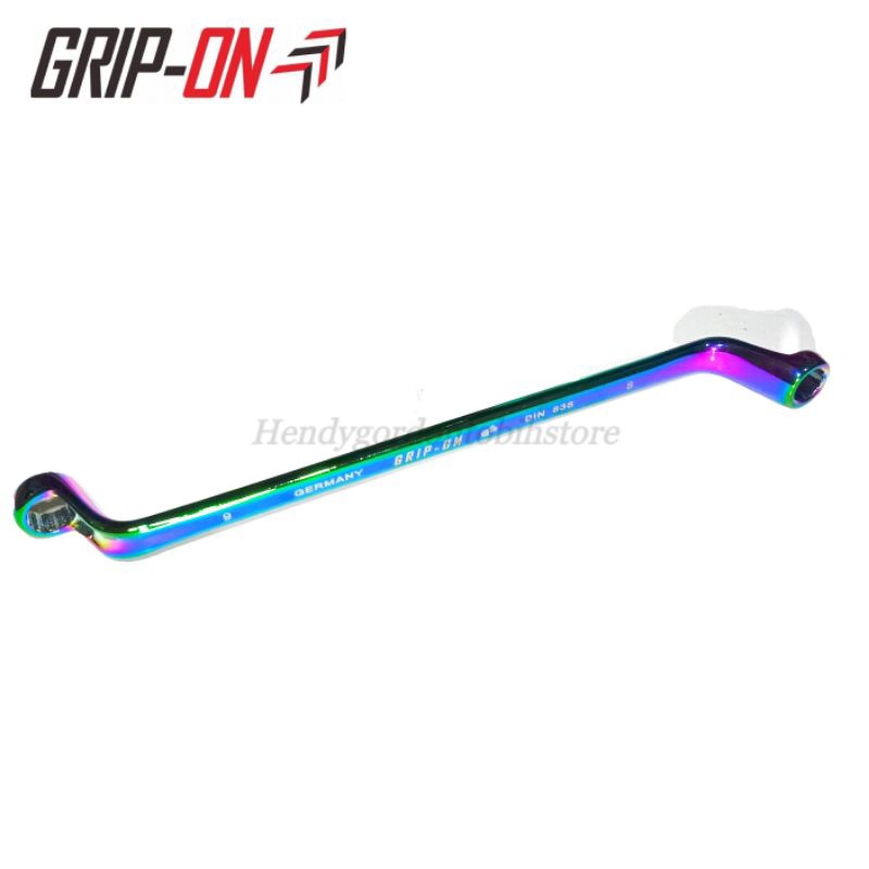 Grip On Kunci Ring 8x9 Titanium Kunci Double Ring 8 x 9 Bengkok Original Grip On