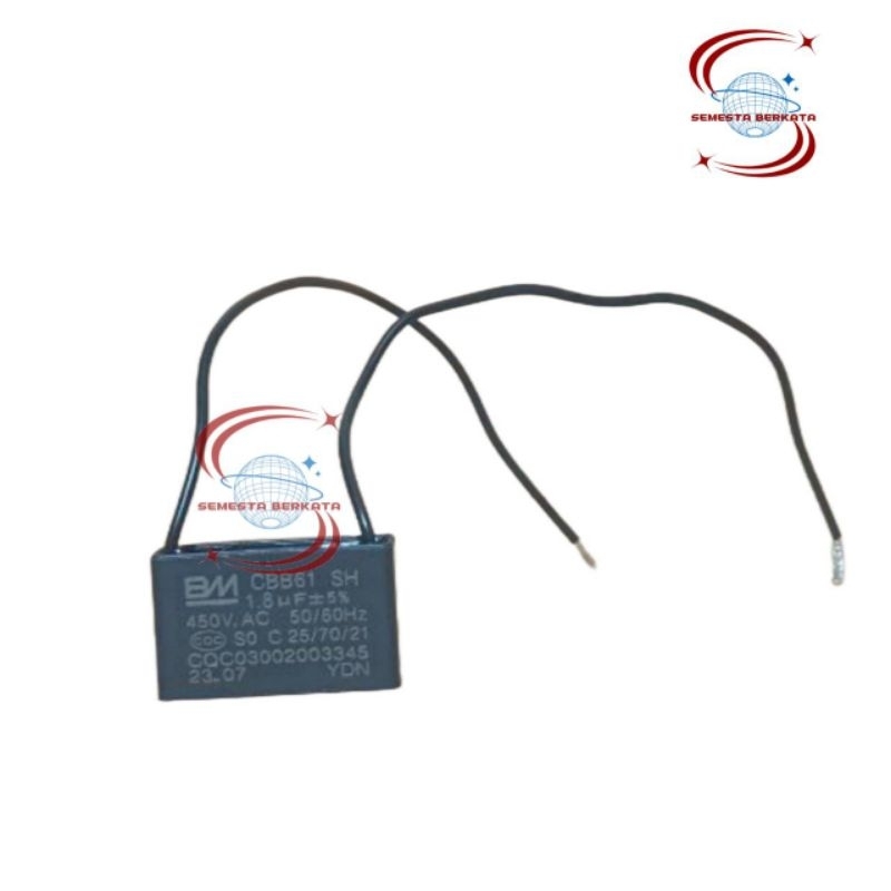 kapasitor kipas angin miyako 1.8uf