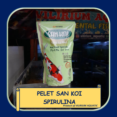 PAKAN IKAN HIAS - PELET SANKOI SPIRULINA / PELET IKAN KOI SANKOI (1kg)