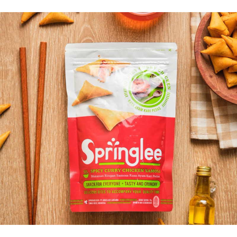 

Springlee Spicy Curry Chicken Samosa 70gr | Unikids Jawa Tengah