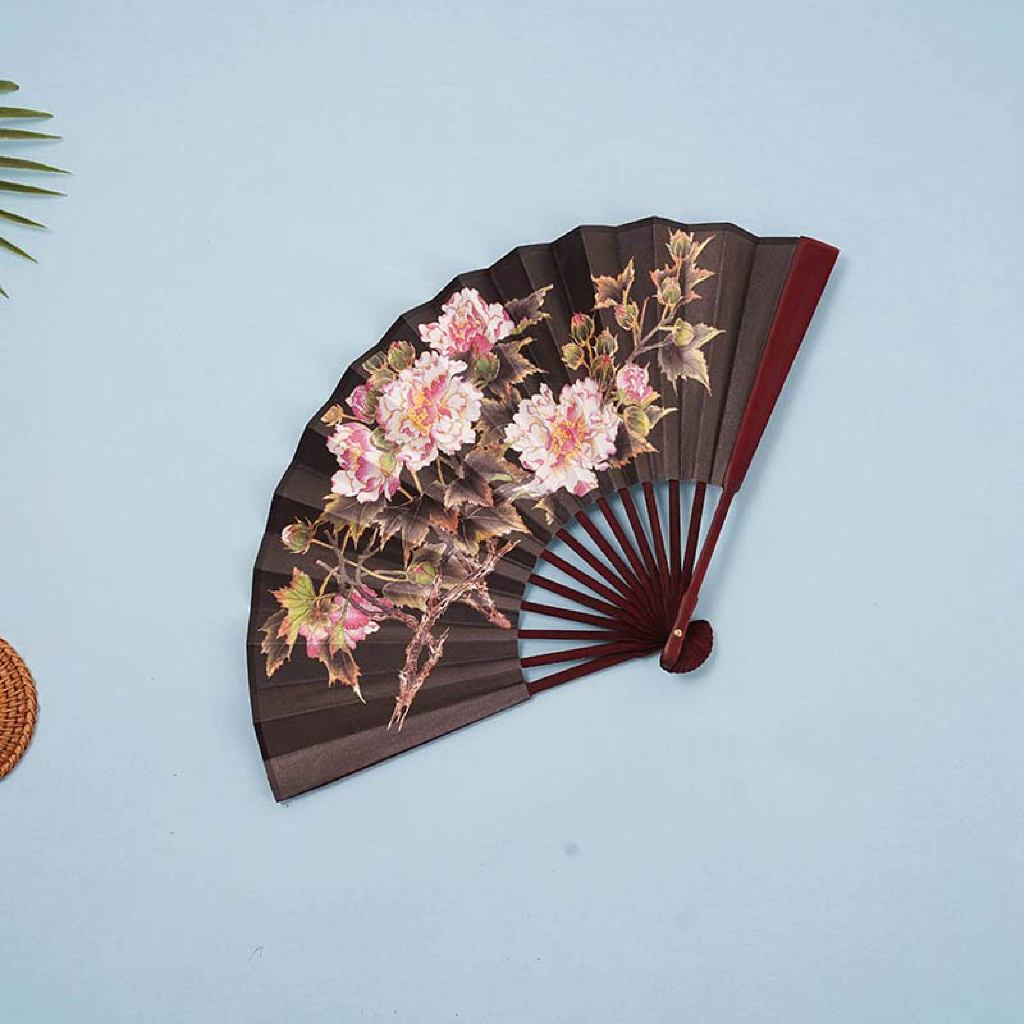 Kipas Lipat China Tradisional Kipas Motif Lukisan Oriental Cina,Kipas Lipat Klasik Cina Kuno