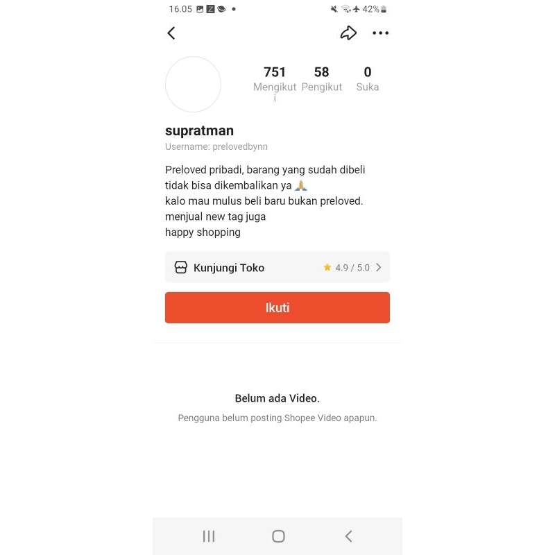 bukti akun lama prelovedbynn