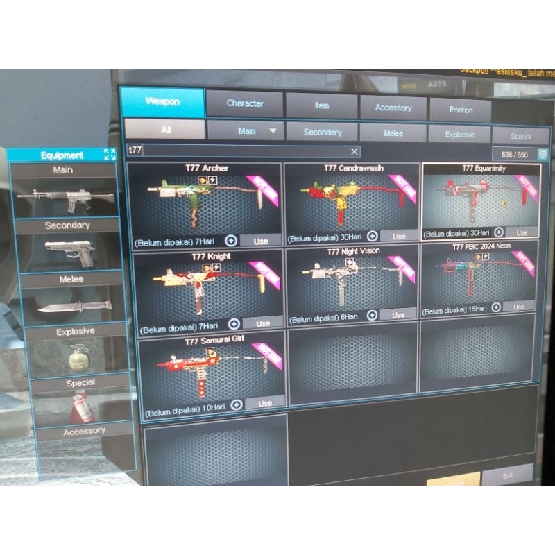 char pointblank Bintang 5 Hero