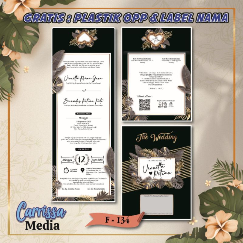 Undangan Pernikahan Elegan | Undangan Pernikahan Aesthetic | Undangan Pernikahan Murah | Undangan Pe