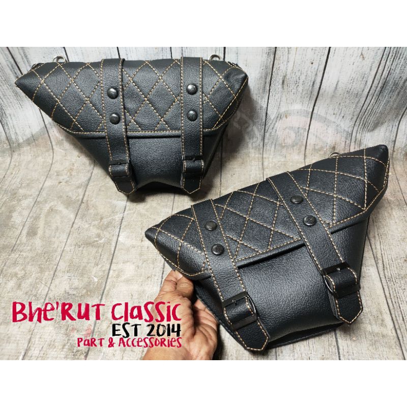 Side Bag Tas Samping Motor Custom Classic Chopper Japstyle Dll