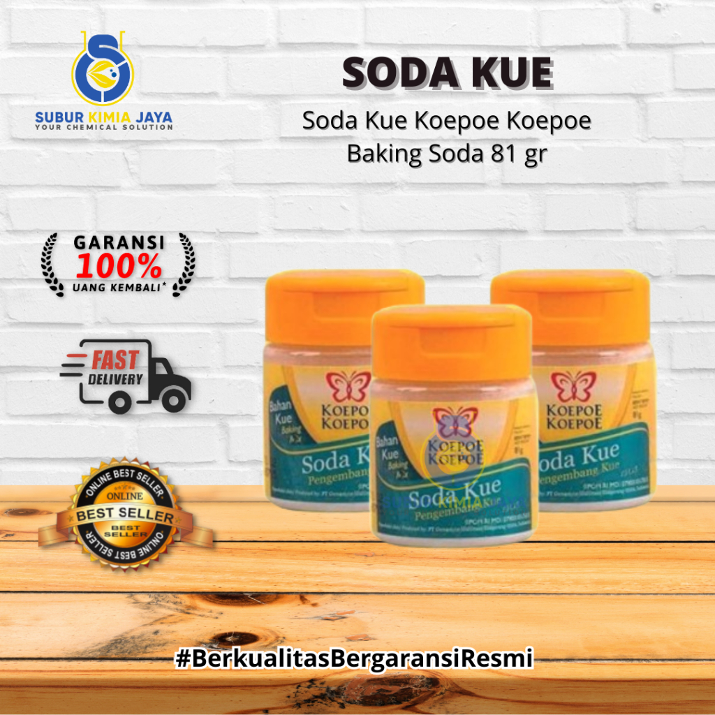 

KOEPOE Soda Kue / Baking Soda/ Sodium Bicarbonate 81gr