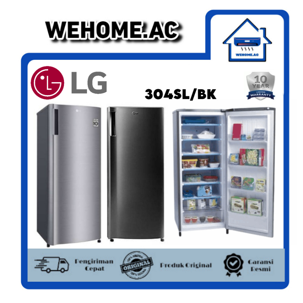 Kulkas LG Freezer Kulkas Rak GN-INV304SL/BK Kulkas Rak LG Kulkas 6 Rak Freezer