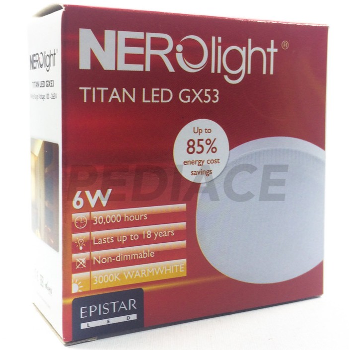Nerolight Titan GX53 Lampu LED 6 Watt