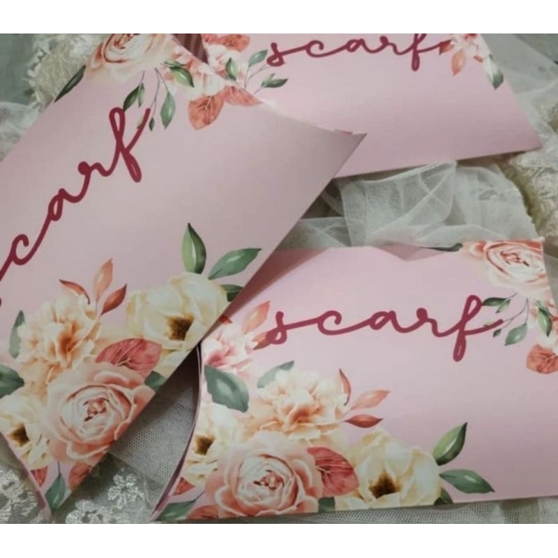 

Pillow Box Scarf Pink|box scarf