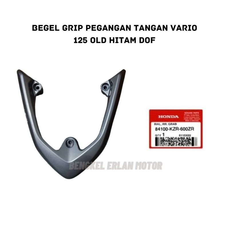 Begel Grip Pegangan Tangan Vario 125 Old Hitam Dof 84100-KZR-600ZR