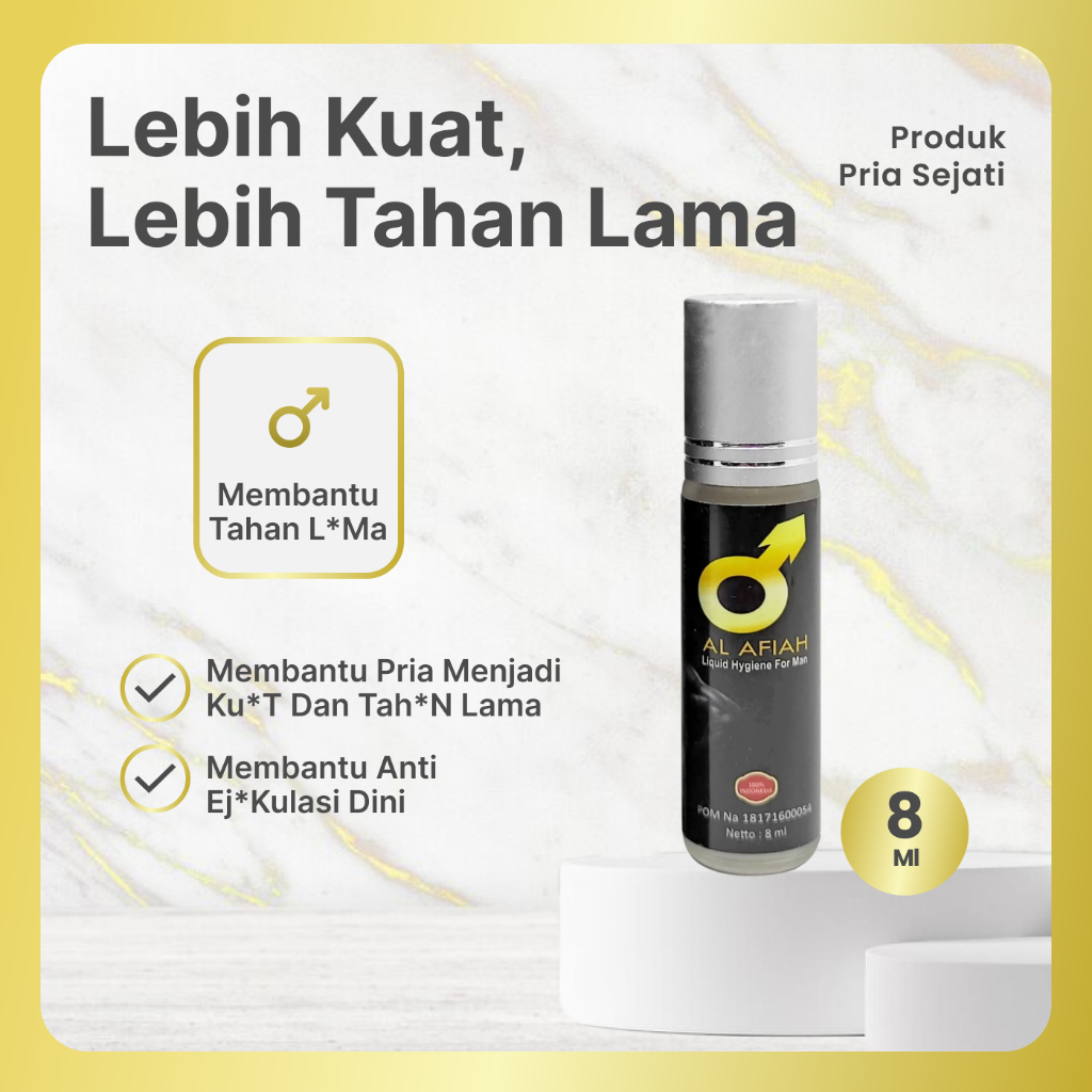 Obat Kuat Pria Tahan Lama Berjam jam Al Afiah 5 ml BPOM