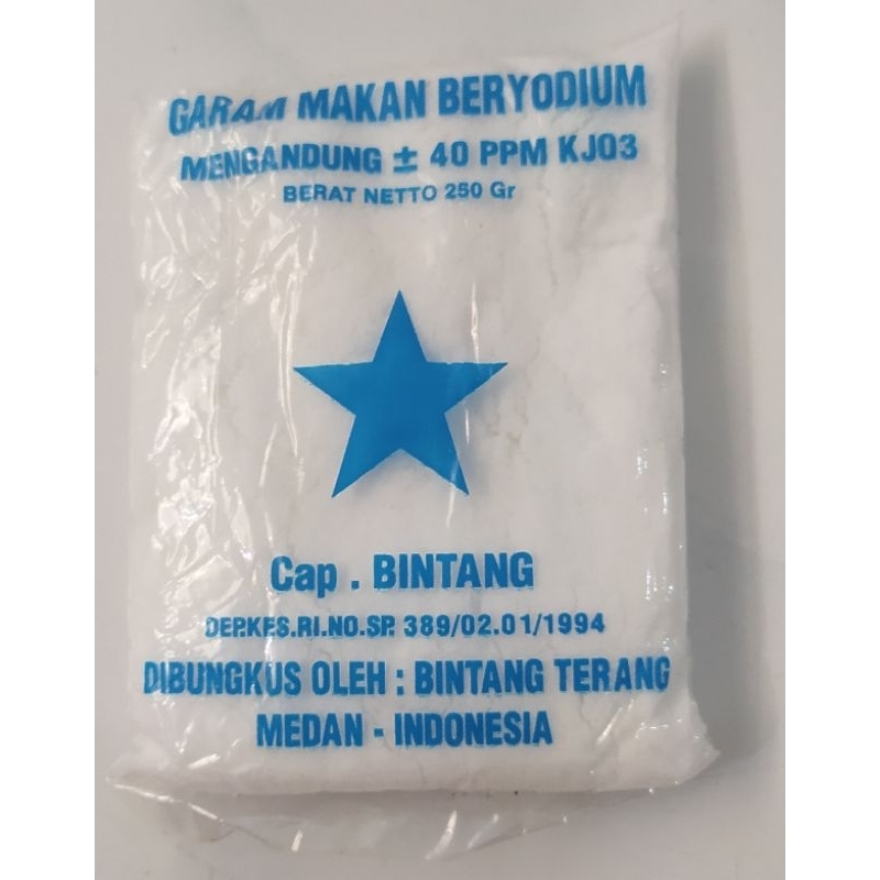 

Garam Beryodium Cap Bintang isi 250 gr