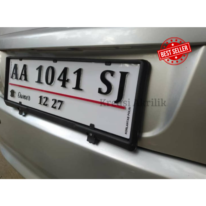 PLAT NOMOR MOBIL 3D BAHAN AKRILIK TIMBUL