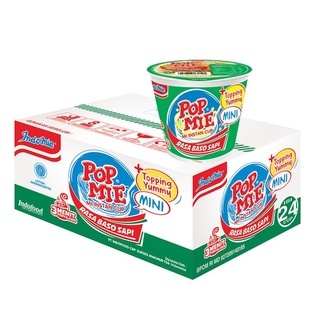 

Pop Mie Mini Ayam Bawang Soto Ayam Rasa Baso 1 dus 24 Pcs