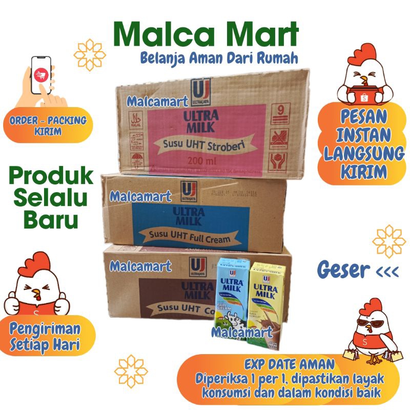 

Ultramilk 200 ml Dus= 24 pcs. Susu UHT Ultramilk