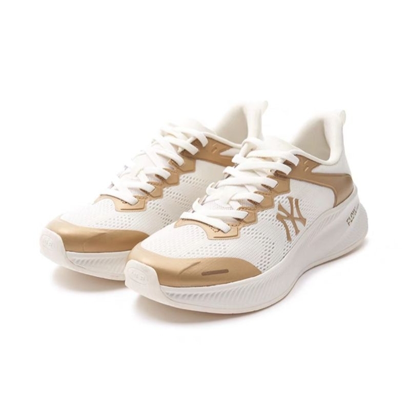 Sepatu MLB Athflow NY Yankees Sneakers Shoes White Gold / MLB Original